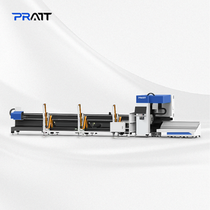 6000 डब्ल्यू पाइप लेजर कटर 3 डी दो चक लेजर ट्यूब कटर गोल आयताकार धातु स्टील पाइप - Product Image 2