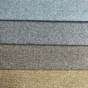 Yüksek kalite ücretsiz örnek sahte keten kumaş keten tekstil kanepe ucuz kumaş için % 100 Polyester keten kumaş