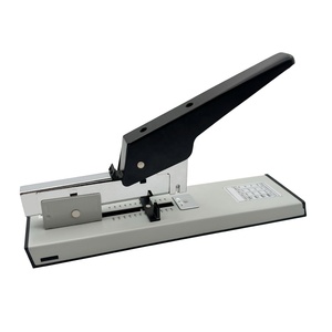 <span class=keywords><strong>Agrafeuse</strong></span> <span class=keywords><strong>manuelle</strong></span> robuste en métal, la plus vendue, avec bras long, gris, capacité de 100 feuilles, pour reliure durable - Product Image 1