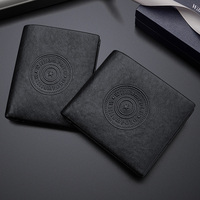 Dompet Lipat Dua Pria WilliamPOLO Kulit Sapi Asli Multi Slot Kartu Dompet Pendek Kasual Bisnis Untuk Pria