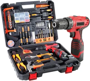 16.8V Lithium Electric Drill Set Handheld Power Powerful Compact Cordless Battery Drill Driver Kit Set Price