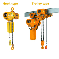 Harga Blok Katrol Tipe Hook Berkinerja Tinggi 1 2 3 5 10 Ton Monorail Nitchi Electric Chain Hoist