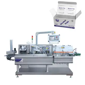 High Speed Automatic Horizontal Alcohol Cotton Sheet Carton Box Packaging Machine