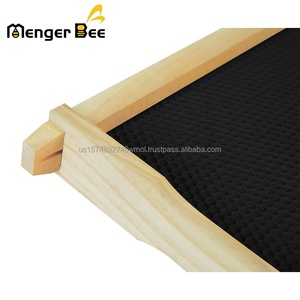 New Beekeeping Beehive Wooden Frames with Black Plastic Medium Beeswax <b>Foundation</b> New Zealand Pine - Product Image 6
