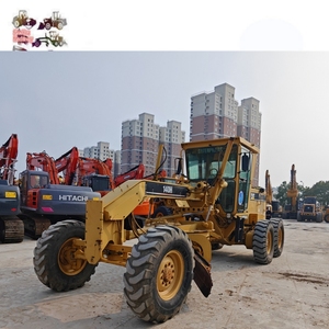 Niveleuse à moteur Caterpillar 140H d'occasion avec moteur CAT 3306 d'origine, commande hydraulique de lame pour la construction routière et les travaux de terrassement KT - Product Image 2