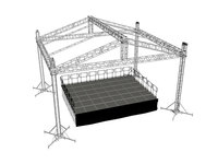 Estructuras de Aluminio Portátiles para Iluminación de DJ en Exteriores, Conciertos, Eventos, Bodas, Fiestas, Exhibiciones, Sistema de Sonido Line Array