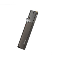 AM365 Design Moderne Fixe Feu et Coupe-Vent Jet Flamme Briquet Gonflable en Métal pour Cadeaux d'Affaires Vente en Gros