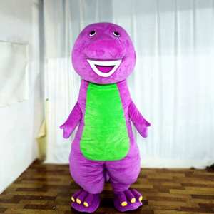Costume de mascotte <span class=keywords><strong>Barney</strong></span> personnalisé, amusant, animal, dragon violet, pour adulte, performance, mascotte, fête, événement - Product Image 4