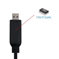 Cable de Programación USB RS422 para PLC Mitsubishi Serie FX3U/FX, 4.9 Pies, Certificado CE, Carga Rápida, para Impresora y Escáner de Código de Barras