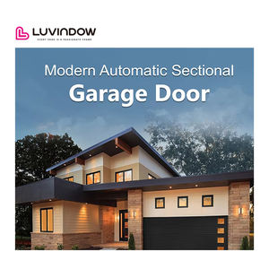 लुविंदो अनुकूलित ग्लास पैनल एल्यूमीनियम फ्रेम इन्सुलेट स्पष्ट ग्लास घर के लिए गैरेज दरवाजे - Product Image 6