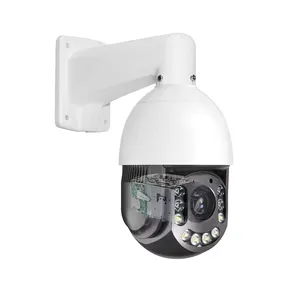 Deteksi manusia Audio dua arah warna IR malam 5MP 20X Zoom optik kecepatan kubah CCTV PTZ kamera IP dengan HIK POE NVR kompatibel