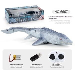 <span class=keywords><strong>Juguete</strong></span> de Mosasaurio Nadador a Control Remoto 2.4G con Cola Móvil, Criatura Marina de Control Remoto, Juego Acuático de Verano, Modelo Animal Realista - Product Image 6
