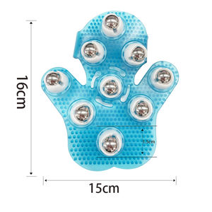 Guantes de Masaje Personalizados con Bolas Rodantes, Masajeador Anticelulítico de Mano con Nueve Bolas, Rodillo de Masaje Corporal - Product Image 4