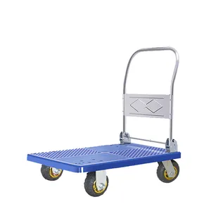 CY 150kgs Plastic Platform Hand Truck Folding Hand Trolley Warehouse Hand Cart