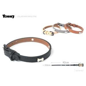 <b>Glow</b> <b>In</b> <b>The</b> <b>Dark</b> Bone Pu Neck Brace For Pets 60 Cm With Adjustable Buckle - Product Image 2