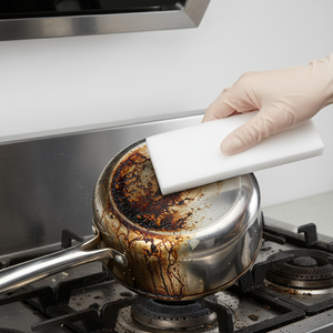 Éponge de nettoyage longue et blanche en mélamine nano, écologique, haute absorption, pour usage quotidien en cuisine - Product Image 6