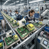 Carte de circuit imprimé de contrôle de temporisation à affichage 4 chiffres AC110-220V, minuterie électronique pour machines domestiques et commerciales