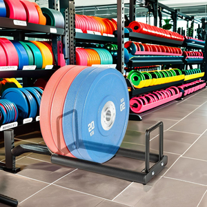Support de rangement pour barres de musculation, support de rangement pour pièces de barres, multifonctionnel, vente directe d'usine - Product Image 6