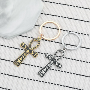 Vente chaude ancien symbole égyptien <span class=keywords><strong>Ankh</strong></span> porte-clés métal croix porte-clés - Product Image 4