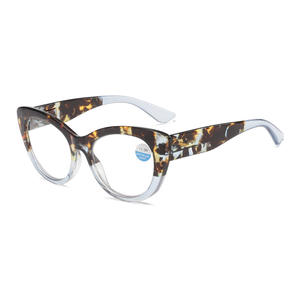 L528 Gafas de lectura de <span class=keywords><strong>presbicia</strong></span> a la moda de ojo de gato delgado para hombre Marco grande PC Anti-Blue Mujeres Gafas de lectura Diseños - Product Image 4