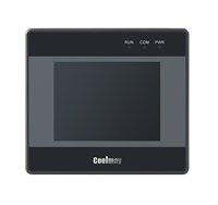 Controlador de Programación PLC HMI Coolmay EX3S-28FH-16MT-4AD-K Todo en Uno con 4 Entradas Analógicas de 2.8 Pulgadas