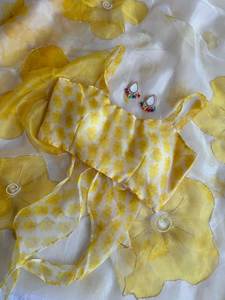 Saree original à impression numérique en pur lin avec chemisier moderne pour la fête - Product Image 6