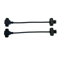 Câble micro USB 2.0 personnalisé à angle droit de 90 degrés, mâle vers femelle