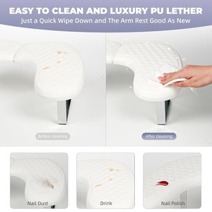 เบาะรองมือรูปตัวยู PU สำหรับทำเล็บ มี 4 สี สำหรับร้านทำเล็บ - Product Image 3