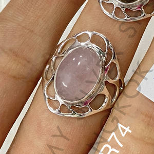 Joyería de Plata de Ley 925 de Alta Calidad con Labradorita de Corte Ovalado y Piedra Lunar Arcoíris, Joyería Artesanal - Product Image 2