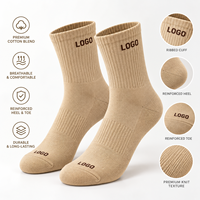 Chaussettes de sport respirantes et épaisses avec logo OEM, antibactériennes, pour la course et l'entraînement, avec soutien de la voûte plantaire, personnalisables pour jeunes