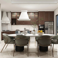 BAINENG Service Tout-en-un Personnalisation Complète de la Maison Armoires de Cuisine en Acier Inoxydable Meubles Modernes Constructeur Solution Tout-en-un