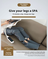Masseur de jambes à pression d'air Eveekon pour la circulation et le soulagement de la douleur, masseur de compression des jambes, bottes de compression des jambes avec 3 modes