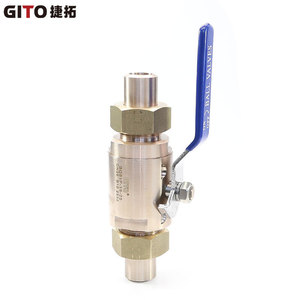 Vanne à boisseau sphérique manuelle haute pression en cupronickel B10, résistante à la corrosion et à l'eau de mer, pour eau et gaz, conception à soudure par emboîtement - Product Image 3