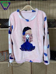 Second Hand Dicker Baumwoll pyjama Winter Warm Soft Pattern Button Rundhals ausschnitt Mixed Style Kleidung Gebrauchte Kleidung Bulk Bales - Product Image 3