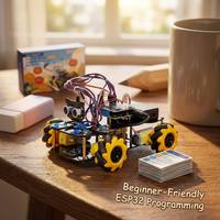 ACEBOTT - Kit de Robot Educativo STEM Directo de Fábrica, ESP32 4WD Mecanum DIY Python ACECode, Kit de Robot de Codificación, Compatible con Arduino