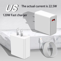 Chargeur ultra-rapide EU Plug 30W 67W 120W, adaptateur secteur rapide QC 3.0 QC 4.0, compatible avec les téléphones mobiles Xiaomi Redmi, charge USB