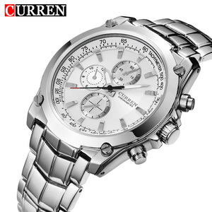 Montre à quartz pour homme de luxe 8025, style sport et affaires, mouvement à aiguilles, résistance à l'eau 3 BAR, alliage d'acier inoxydable - Product Image 2