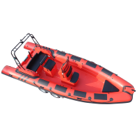 Bateau semi-rigide en aluminium 680 Hypalon de style sportif certifié CE, double modèle, pour la pêche, le surf et les activités de plein air, en PVC et fibre de verre