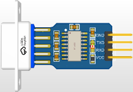 Carte de commande MAX232, convertisseur RS232C, adaptateur série UART, convertisseur de niveau TTL, module de traduction d'interface DB9 femelle, portable - Product Image 2