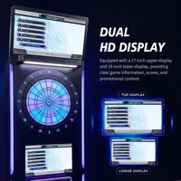 Machine de jeu de fléchettes électrique commerciale pour arcade, à monnayeur, avec cibles lumineuses, pour centre de divertissement