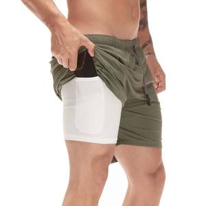 KWO Vente en gros de shorts de gym pour le <span class=keywords><strong>basket</strong></span>-ball, coupe ajustée, séchage rapide, logo OEM, taille élastique, maille, pantalons personnalisés d'été pour hommes, 5 pouces - Product Image 2