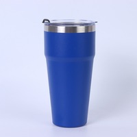 Meilleures ventes : Gobelet isotherme sous vide en acier inoxydable 20 30 oz, Mug de voyage portable avec couvercle, poignée et paille