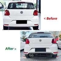 Heckdiffusor für VW Polo MK5 6C 2015-2017, Auto-Heckspoilerlippe, Exterieur-Modifikationsteile