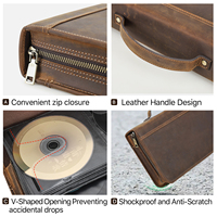 En stock - CF8019 - Sac de rangement en cuir Crazy Horse de grande capacité - Écologique et durable