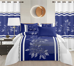 Juego de Ropa de Cama Desechable de 8 Piezas, Tamaño King, Microfibra, 300 Hilos, Sábanas con Cortinas a Juego, Transpirable, Sin Arrugas, Gran Venta - Product Image 3