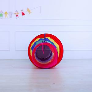 Vierfarbiger sensorischer Trainings spielzeug <span class=keywords><strong>tunnel</strong></span> für Kinder mit 60cm Durchmesser Großer kriechender Babys piel zeugt unnel - Product Image 2
