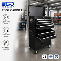 Coffre à outils roulant avec tiroirs, en acier robuste, pour garage et atelier, chariot à outils, couleur personnalisable OEM/ODM disponible