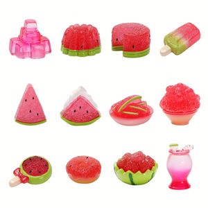 Miniature di Cibo in Resina Traslucida Assortite all'Ingrosso: Anguria, <span class=keywords><strong>Limone</strong></span>, Uva, Frutta e Dessert per Decorazioni Casa delle Bambole e Fai da Te - Product Image 5