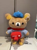 Peluche Ours Super Doux pour Enfants, Jouet pour Machine à Pinces, Nouveau Design, Ours Brodé Motif Burger, Rembourrage en Coton PP