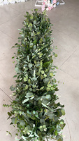 Dekorasi Daun Eucalyptus Laris Manis, Garland Daun Zaitun Hijau Buatan untuk Dekorasi Meja Pesta Acara